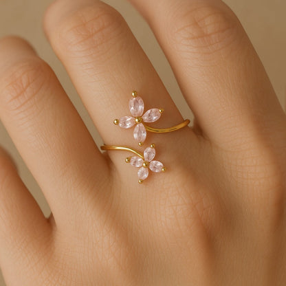 Pastel Flower Pink Ring