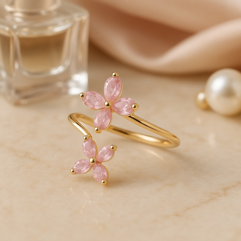 Pastel Flower Pink Ring