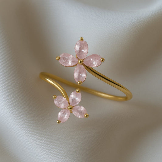 Pastel Flower Pink Ring