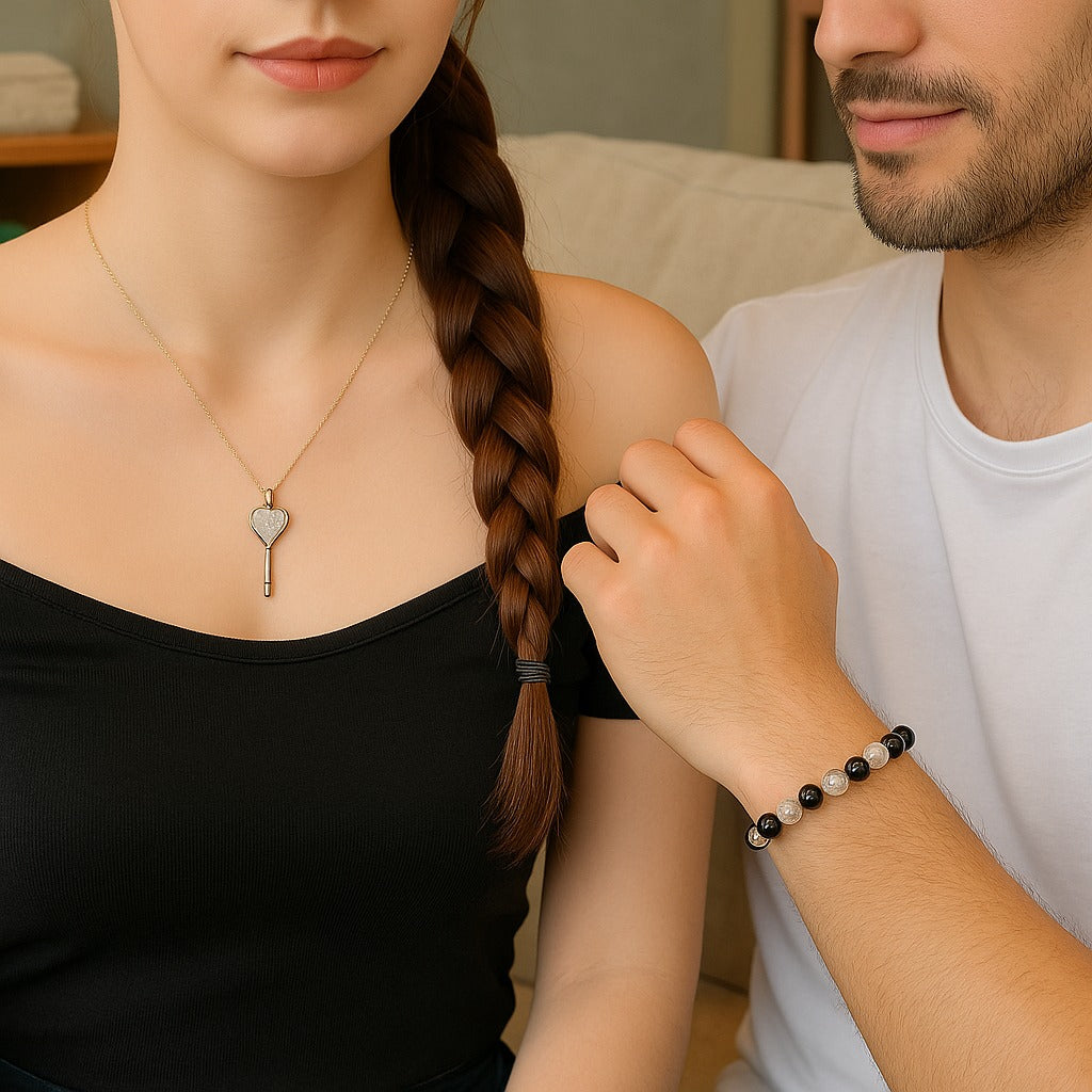 Lock & Key Couple Jewelry Set