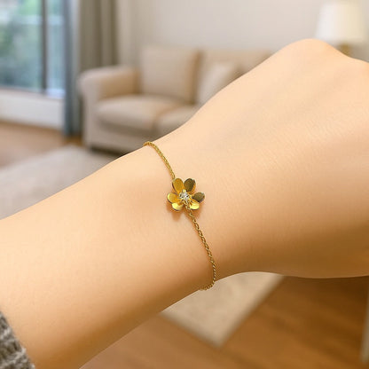 3 Layer Floral Pendant & Bracelet