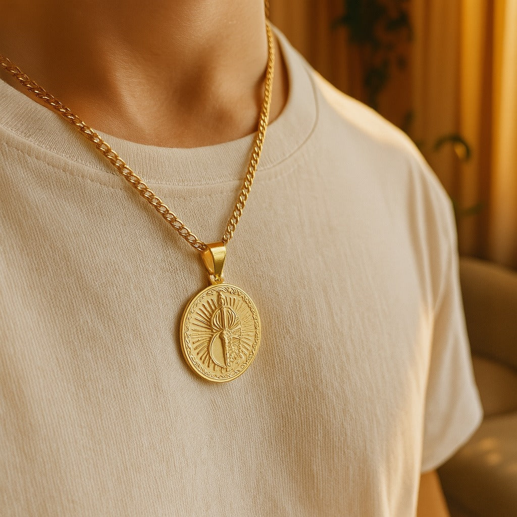 Golden Hanuman Pendant