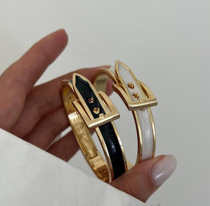 Enameled Belt Bracelets