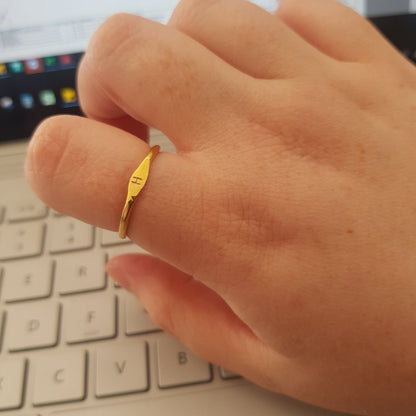 Personalised Signet Initial Ring