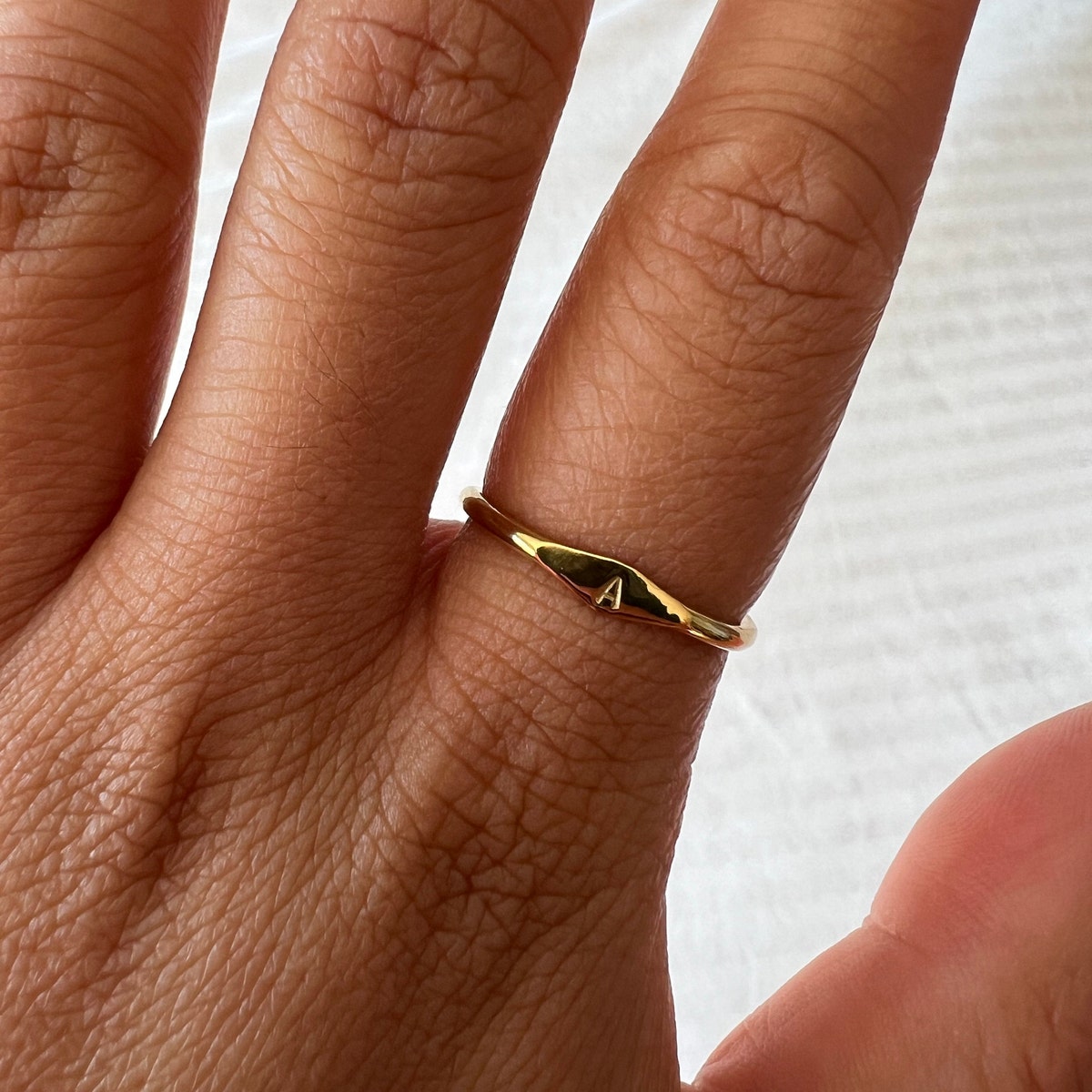 Personalised Signet Initial Ring