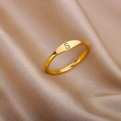 Personalised Signet Initial Ring