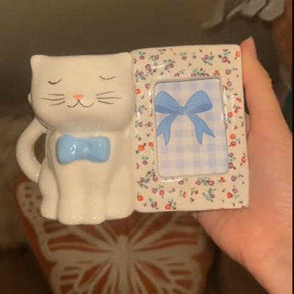 Cat Vase with Photo Frame