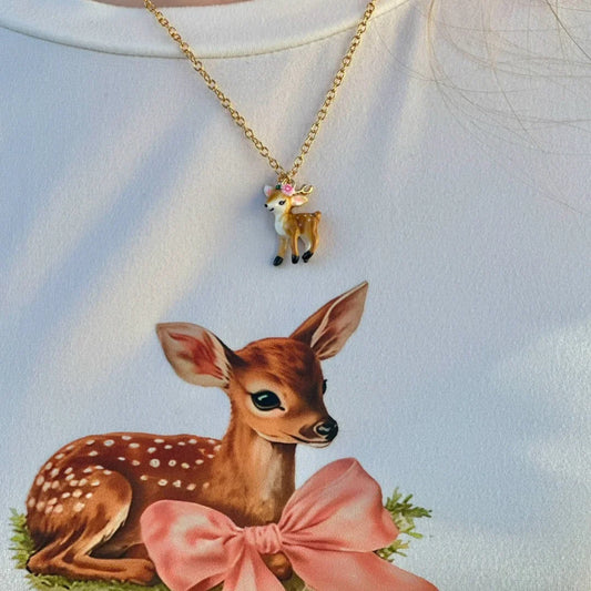 Deer Charm Necklace